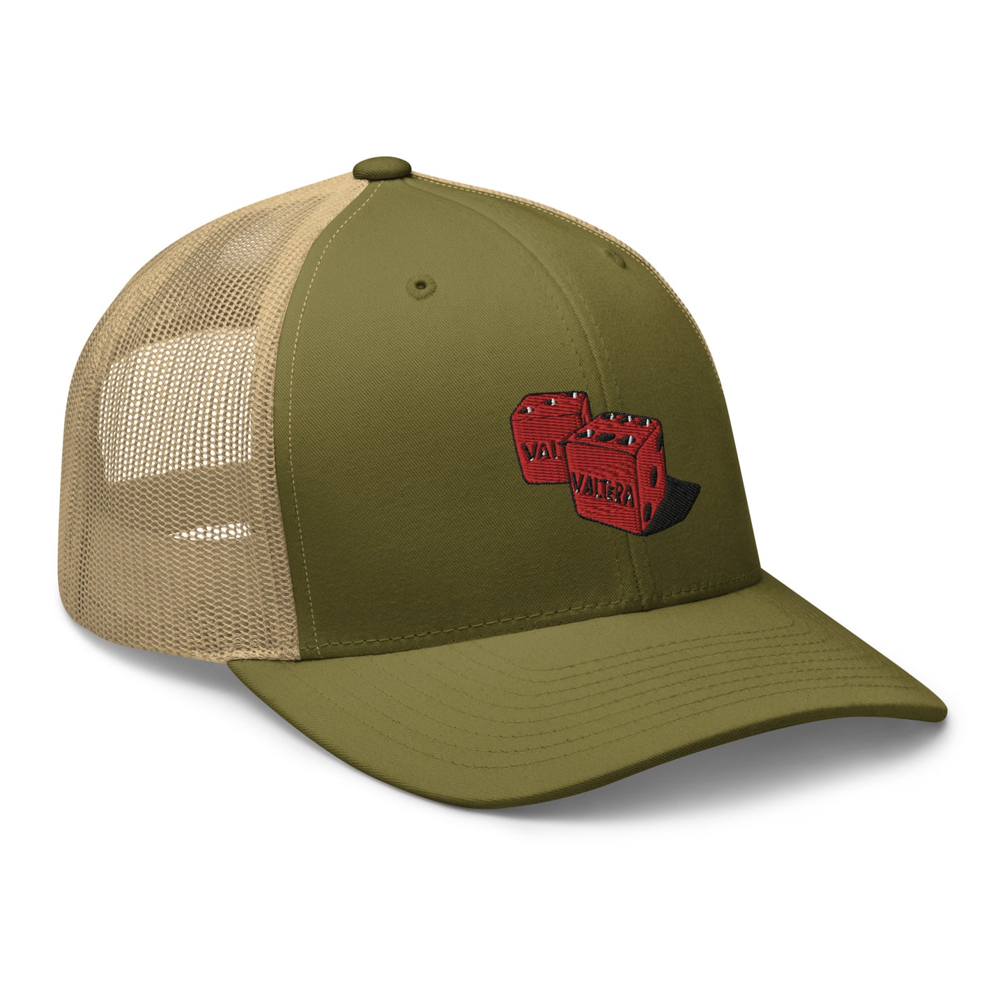 Embroidered Dice Trucker Cap